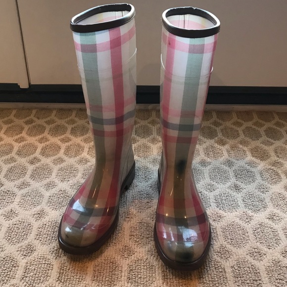 Burberry Shoes - Burberry Multicolor Tall Rainboots